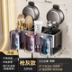 藍藤 吸盤(pán)牙刷置物架免打孔刷牙杯漱口杯衛生間壁掛式電動(dòng)吹風(fēng)機架子 三人牙刷架