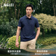 AIGLE艾高短袖襯衫春夏經(jīng)典款速干上衣吸濕戶外休閑polo衫T恤男 帝國深藍 AW493 L(180/96A)