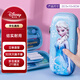 迪士尼（disney）小學生文具3D壓膜抗壓耐摔EVA大容量筆袋文具盒冰雪奇緣系列藍色