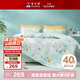 富安娜家紡床上四件套純棉 100%全棉床單 雙人加大床品 被套230*229cm