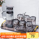 拜杰玻璃喝水杯子套裝家用客廳家庭泡茶杯杯具 冷水壺*1+玻璃杯*6