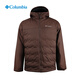 Columbia 哥倫比亞羽絨服男女25秋冬戶(hù)外金點(diǎn)熱能保暖650蓬拒水羽絨外套 男-棕色 M