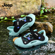 JEEP吉普兒童涉水沙灘鞋防滑男童溯溪鞋夏季女童涼鞋魅影黑/秋波藍35