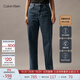 Calvin KleinJeans四季款女ck經(jīng)典美式潮流復(fù)古微彈高腰寬松版牛仔褲J225380 1BJ-牛仔藍(lán) 28