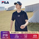 FILA斐樂(lè )官方短袖T恤男2025年夏季時(shí)尚純棉圓領(lǐng)透氣男士運動(dòng)t恤針織衫