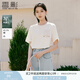 香影白色t恤女短袖2025夏裝新款設(shè)計感棉質(zhì)鏤空拼接圓領(lǐng)寬松上衣 米白 L 165/88A/110-125斤