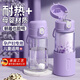 煦凜德國(guó)吸管杯孕婦水杯大容量PPSU帶吸管孕產(chǎn)直飲杯糖耐刻度水杯兒童 【帶重力球款】夢(mèng)幻紫 500ml
