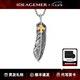 IDEAGEMER鳶尾花羽毛S925銀項鏈男士痞帥高級感吊墜七夕情人節(jié)禮物送男友 S925銀吊墜大號+鋼鏈【50CM】