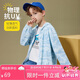 ASK JUNIOR男童外套2024夏裝薄款連帽兒童皮膚衣連帽外套空調(diào)服 藍(lán)色 170 