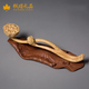 楓頌 黃楊木雕如意擺件實(shí)木文玩藝術(shù)品客廳裝飾收藏禮品送領(lǐng)導送客戶(hù) 黃楊木蓮蓬如意 35*7*7CM