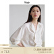 旅途原品（ltyp）11周年 白膠囊系列真絲襯衫可水洗干絲優(yōu)雅時髦休閑斜門 象牙白-可水洗干絲 L-XL/165-170cm（現(xiàn)貨）