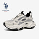 美國(guó)馬球協(xié)會(huì)（U.S.POLO ASSN.）保羅男鞋夏季爆款老爹鞋男士休閑鞋網(wǎng)面透氣鞋厚底增高百搭運(yùn)動(dòng)鞋