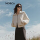 MO&Co.秋季90%鴨絨大翻領(lǐng)雙開(kāi)頭拉鏈短款羽絨服