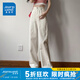 真維斯（Jeanswest）女士牛仔褲 夏季新款高腰顯瘦時(shí)尚寬松直筒牛仔長(zhǎng)褲KP 米白8100 160/64A/M