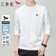 紅蜻蜓（RED DRAGONFLY）長(cháng)袖T恤男純棉品牌專(zhuān)版版繡刺繡休閑時(shí)尚百搭圓領(lǐng)上衣打底衫白XL