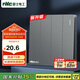 NVC雷士電工 開(kāi)關(guān)插座 四開(kāi)單控86型暗裝墻壁開(kāi)關(guān)面板 N25霧感灰