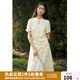 獨束大碼女裝【雙版可選】新中式改良碎花短袖旗袍連衣裙國風(fēng)裙子 常規(guī)暈染花-款 2XL (尺碼：4) 拍前和客服確認(rèn)尺碼