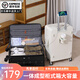 游樂者 MUSIC TRAVELS側(cè)開蓋行李箱可上飛機(jī)旅行箱男可登機(jī)超大容量加厚翻蓋密碼拉桿箱 鎏金黑 20英寸 【航空登箱-98%的人選擇】