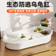 Barbarous Growth烏龜飼養(yǎng)缸家用養(yǎng)龜專用箱帶曬臺(tái)帶爬臺(tái)別墅水陸龜缸 小號(hào)裸缸