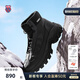 蓋世威（K·SWISS）男女休閑鞋經(jīng)典復(fù)古加絨高幫老爹鞋防滑減震輕便運(yùn)動(dòng)鞋9062-U 021純黑/夢(mèng)幻銀 43