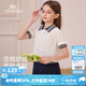 英氏（YEEHOO）女童t恤兒童短袖夏季休閑透氣針織上衣服2025夏裝新款中大童裝 若微白色 cm 160 【順豐包郵&極速達】