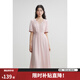 獨(dú)束大碼女裝優(yōu)雅赫本風(fēng)簡(jiǎn)約大氣連衣裙夏裝新款飄逸中長(zhǎng)款小黑裙 覆盆子 2XL (尺碼：4)