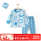 舒貝怡嬰兒衣服內(nèi)衣套裝兒童睡衣寶寶薄空調(diào)家居服純棉對(duì)開秋衣山竹90