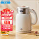 半球（PESKOE）電水壺?zé)畨仉姛崴畨?1.5L 雙層防燙開水壺 304不銹鋼熱水壺 DF1515A-05 白色