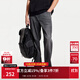 杰克·瓊斯（JACK&JONES）25年男裝秋季903直筒牛仔褲男黑灰色彈力休閑寬松潮流褲子品牌 A16灰牛仔-非涼感 寬松直筒，卡碼拍小 31 175 W31/L30