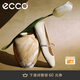 愛(ài)步（ECCO）芭蕾舞鞋女 25年新款時(shí)尚瑪麗珍方頭低跟淺口單鞋 舞悅234333 冰白色23433301017 （羊皮革） 37