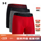 安德瑪（UNDERARMOUR）春夏Tech Boxerjock男子6英寸彈力運動(dòng)休閑內褲-3條裝1387414 混色600 2XL