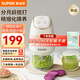 蘇泊爾（SUPOR）輔食機分月齡嬰兒輔食料理機食物研磨器米糊打泥機多功能攪打一體 【分月齡】升級抗菌單杯 8葉刀頭