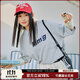 Mmlg 87mm 7A抗菌 純棉短袖T恤女夏季新款潮牌字母印花體恤衫韓系上衣 花灰色 S