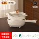 小米生態(tài)鏈品牌DUOTA電炒鍋炒煎燉煮一體多功能不粘鍋電煮鍋家用電鍋蒸煮炒煎電熱火鍋 智能30CM+蒸籠【黑陶晶內(nèi)膽】