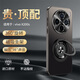 圖摩斯vivox200s手機殼輕薄膚感磨砂保護套x200ultra金屬鏡頭全包防摔x200優(yōu)雅防滑流光膚感磨砂殼男女款 【炫酷黑】升級-支架款 vivox200s
