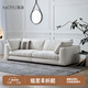 莫語萊茵沙發(fā)法式奶油風(fēng)客廳沙發(fā)小戶型侘寂復(fù)古風(fēng)直排布藝沙發(fā)小戶型 沙發(fā)-大三人位-2.66米（常規(guī)款） 混紡精織夏麻布【防水防污】