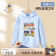 Classic Teddy精典泰迪童裝兒童衛(wèi)衣男女童連帽上衣中大童時(shí)尚 晶藍(lán) 150 