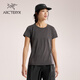ARC'TERYX始祖鳥(niǎo) TAEMA CREW SS 透氣 女子 速干短袖T恤 Black Heather/黑灰色 S