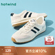 熱風(fēng)（Hotwind）休閑男鞋2025年春季男士時(shí)尚率性休閑運(yùn)動(dòng)跑步鞋復(fù)古德訓(xùn)慢跑鞋 88米黑(H14M25523) 42