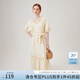 范思藍(lán)恩夏季連衣裙女法式慵懶連衣裙女2024新款氣質(zhì)大擺長裙新品連衣裙 香草粉黃 M