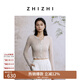 致知ZHIZHI 少年游 短開衫女2025夏季新款超薄針織衫隨性自由風(fēng) 霜杏米 L