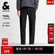 杰克·瓊斯（JACK&JONES）25年男裝秋冬褲子男直筒零壓褲加絨長褲商務(wù)休閑褲免燙易打理男褲 黑色037 四季款 32 175