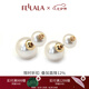 翡拉拉（fellala）時(shí)尚耳釘女 日韓國(guó)簡(jiǎn)約雙面耳環(huán)人造仿珍珠耳飾送閨蜜送女友禮物 商場(chǎng)同款