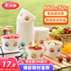 美麗雅一次性碗食品級(jí)加厚紙碗660ml*50只圓形飯盒外賣(mài)打包盒野餐盒湯碗
