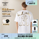 BOY LONDON【范丞丞同款】夏季短袖情侶小熊涂鴉滿印潮牌T恤N01019 白色 M 此款偏大，建議拍小一碼