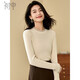 初申春秋針織衫女拼接半高領(lǐng)百搭基礎毛衣內搭打底衫上衣S143Z3035