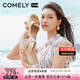 康莉（COMELY）一字拖鞋女夏季羊皮坡跟休閑防滑沙灘交叉帶時尚涼拖 杏色 36 