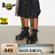 馬丁（DR.MARTENS）Audrick 3i Shoe早秋舒適軟皮增高厚底皮鞋單鞋 黑色 38