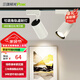 三雄極光 星際LED軌道射燈COB射燈展廳展柜導(dǎo)軌燈具服裝店射燈超亮 星際Ⅱ 28W 暖白光 24度 白色