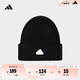 adidas簡(jiǎn)約時(shí)尚保暖運(yùn)動(dòng)針織帽子冷帽男女阿迪達(dá)斯官方   黑色   OSFM